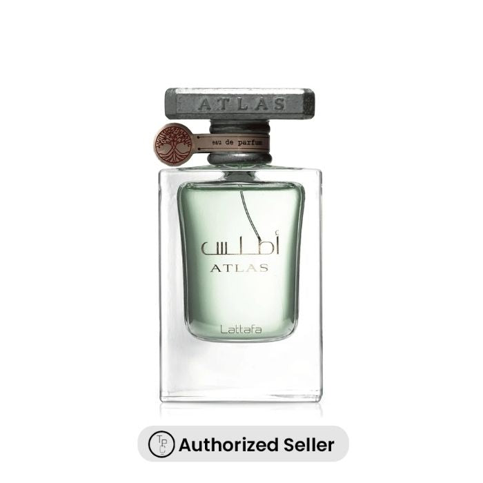 Lattafa Atlas EDP 55ml perfume bottle – original and authentic fragrance with a fresh, woody and marine scent profile, available online in Pakistan