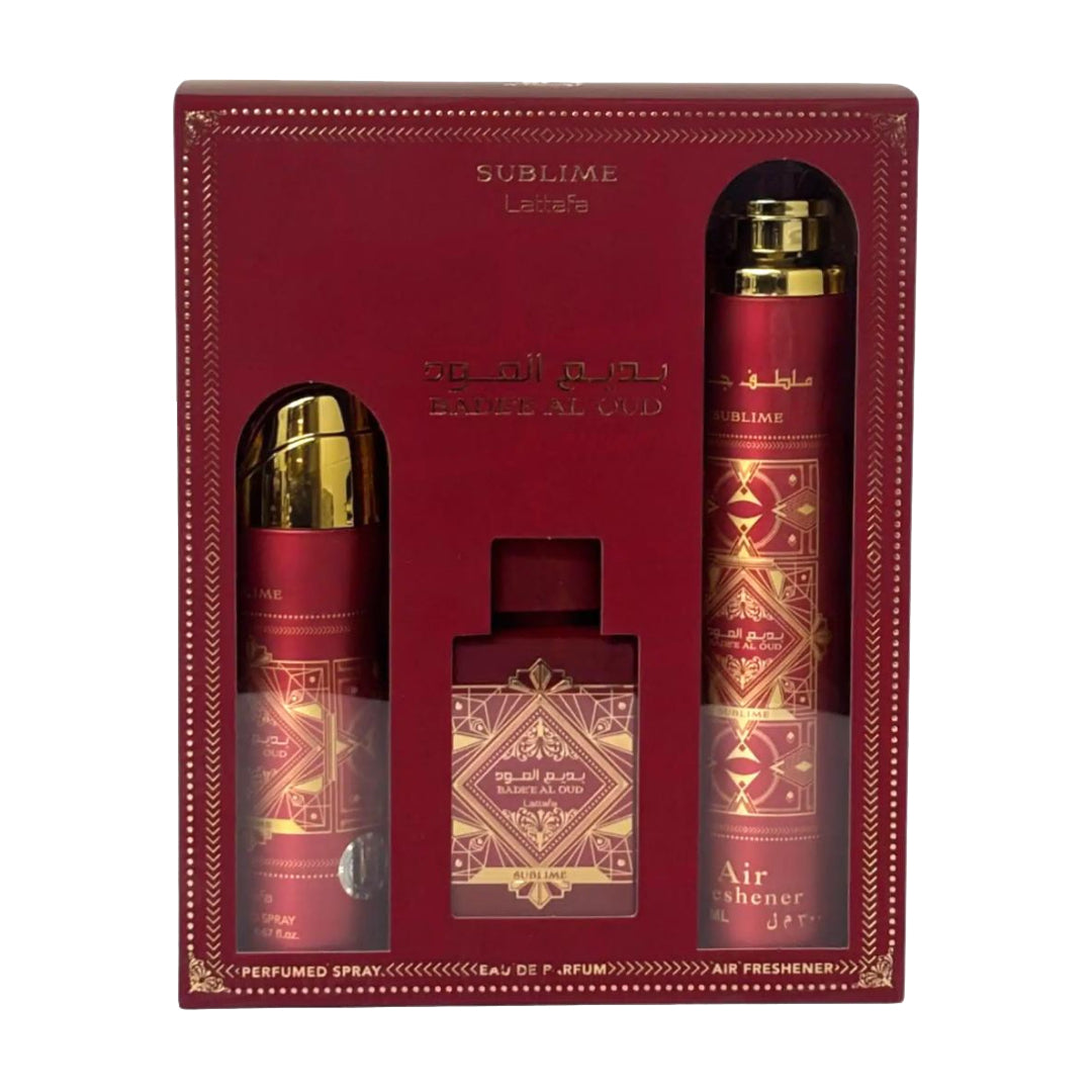  Lattafa Bade'e Al Oud Sublime Gift Set EDP 100ml price in Pakistan-The Perfume club
