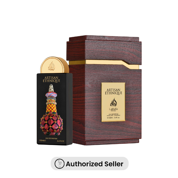 Shop Lattafa Artisan Ethnique EDP 100ml online in Pakistan. 100% original branded perfume with a long-lasting, elegant fragrance for men and women.