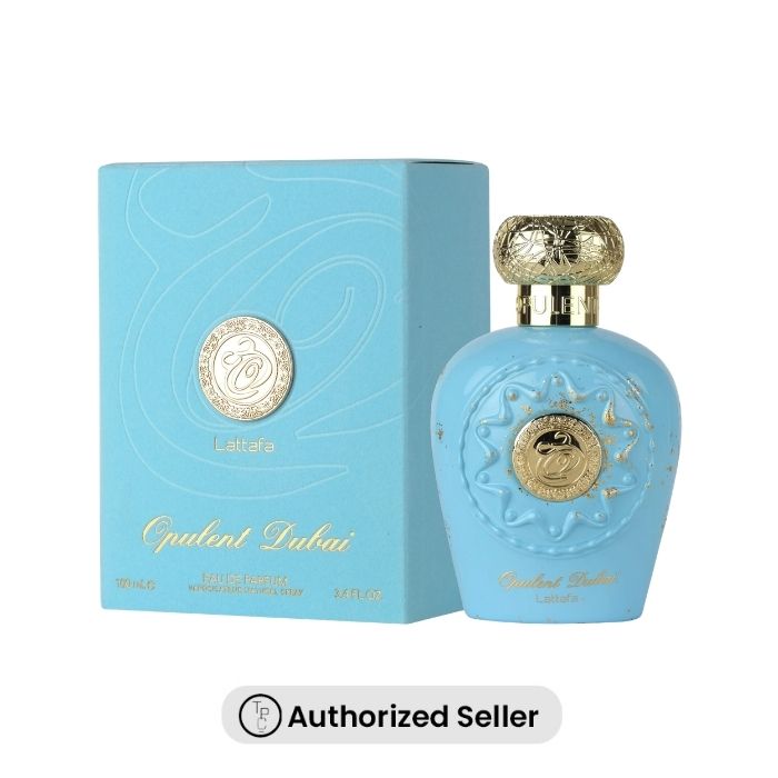 Lattafa Opulent Dubai EDP 100ml perfume bottle with a warm oriental fragrance profile – shop original Lattafa perfume online in Pakistan at The Perfume Club 2